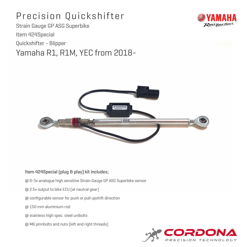 Cordona Quickshifter/Blipper Yamaha R1-2018/19 - 424 Special