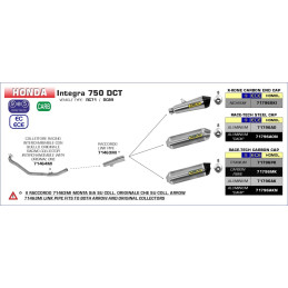 Ligne Arrow Honda Integral 750 - 2014/15